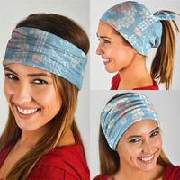 Blue Hawaii Anthurium Plumeria Lei Neck Gaiter