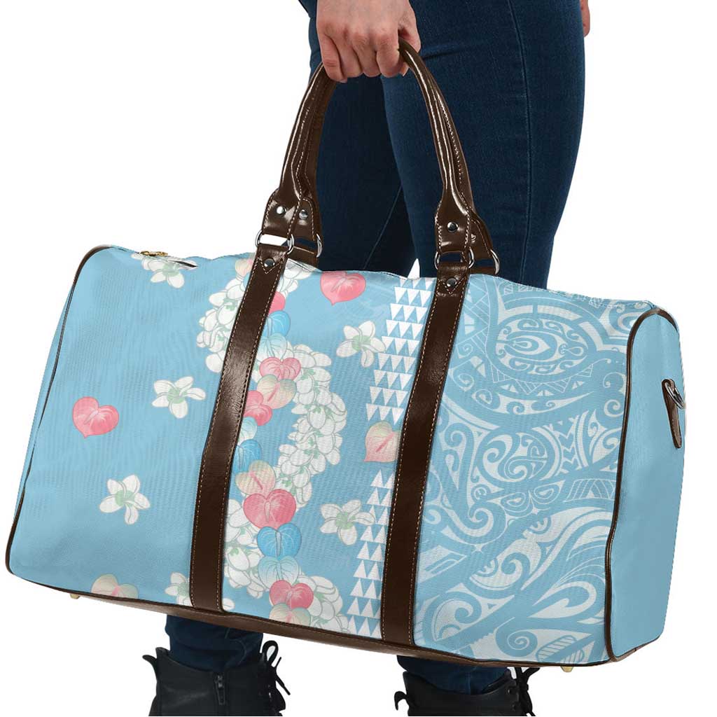 Blue Hawaii Anthurium Plumeria Lei Travel Bag LT9 - Polynesian Pride