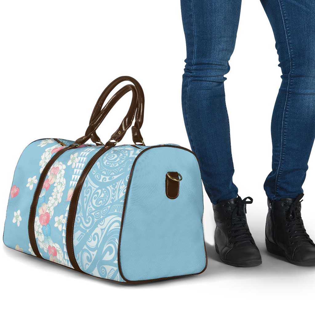 Blue Hawaii Anthurium Plumeria Lei Travel Bag LT9 - Polynesian Pride