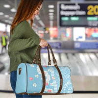 Blue Hawaii Anthurium Plumeria Lei Travel Bag LT9 - Polynesian Pride