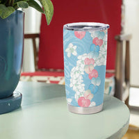 Blue Hawaii Anthurium Plumeria Lei Tumbler Cup LT9 - Polynesian Pride