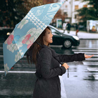 Blue Hawaii Anthurium Plumeria Lei Umbrella LT9 - Polynesian Pride
