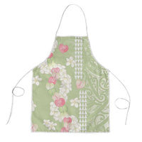Leaf Green Hawaii Anthurium Plumeria Lei Apron