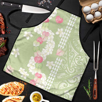 Leaf Green Hawaii Anthurium Plumeria Lei Apron