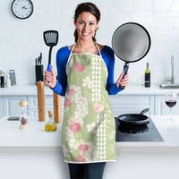 Leaf Green Hawaii Anthurium Plumeria Lei Apron