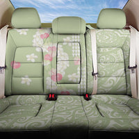Leaf Green Hawaii Anthurium Plumeria Lei Back Car Seat Cover LT9 One Size Green - Polynesian Pride