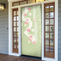 Leaf Green Hawaii Anthurium Plumeria Lei Door Cover LT9 - Polynesian Pride