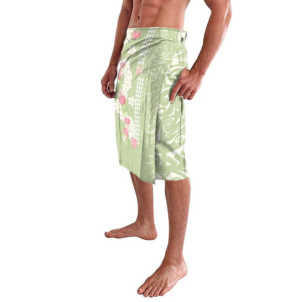 Leaf Green Hawaii Anthurium Plumeria Lei Lavalava LT9 - Polynesian Pride