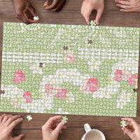 Leaf Green Hawaii Anthurium Plumeria Lei Puzzle LT9 - Polynesian Pride