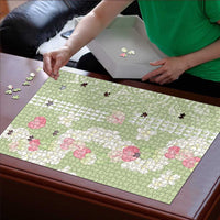 Leaf Green Hawaii Anthurium Plumeria Lei Puzzle LT9 - Polynesian Pride