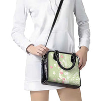 Leaf Green Hawaii Anthurium Plumeria Lei Shoulder Handbag LT9 - Polynesian Pride