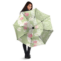 Leaf Green Hawaii Anthurium Plumeria Lei Umbrella LT9 - Polynesian Pride