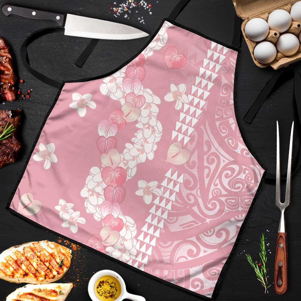Soft Pink Hawaii Anthurium Plumeria Lei Apron LT9 Pink - Polynesian Pride
