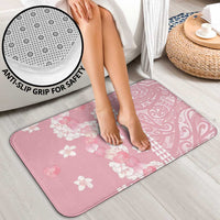 Soft Pink Hawaii Anthurium Plumeria Lei Bathroom Set LT9 - Polynesian Pride