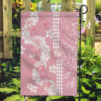 Soft Pink Hawaii Anthurium Plumeria Lei Garden Flag LT9 Garden Flag Pink - Polynesian Pride
