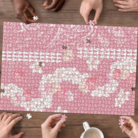 Soft Pink Hawaii Anthurium Plumeria Lei Puzzle LT9 - Polynesian Pride