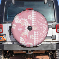 Soft Pink Hawaii Anthurium Plumeria Lei Spare Tire Cover LT9 Pink - Polynesian Pride