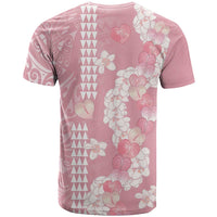 Soft Pink Hawaii Anthurium Plumeria Lei T Shirt LT9 - Polynesian Pride