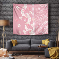 Soft Pink Hawaii Anthurium Plumeria Lei Tapestry LT9 Pink - Polynesian Pride