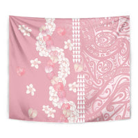 Soft Pink Hawaii Anthurium Plumeria Lei Tapestry LT9 - Polynesian Pride
