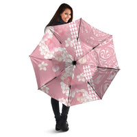Soft Pink Hawaii Anthurium Plumeria Lei Umbrella LT9 - Polynesian Pride