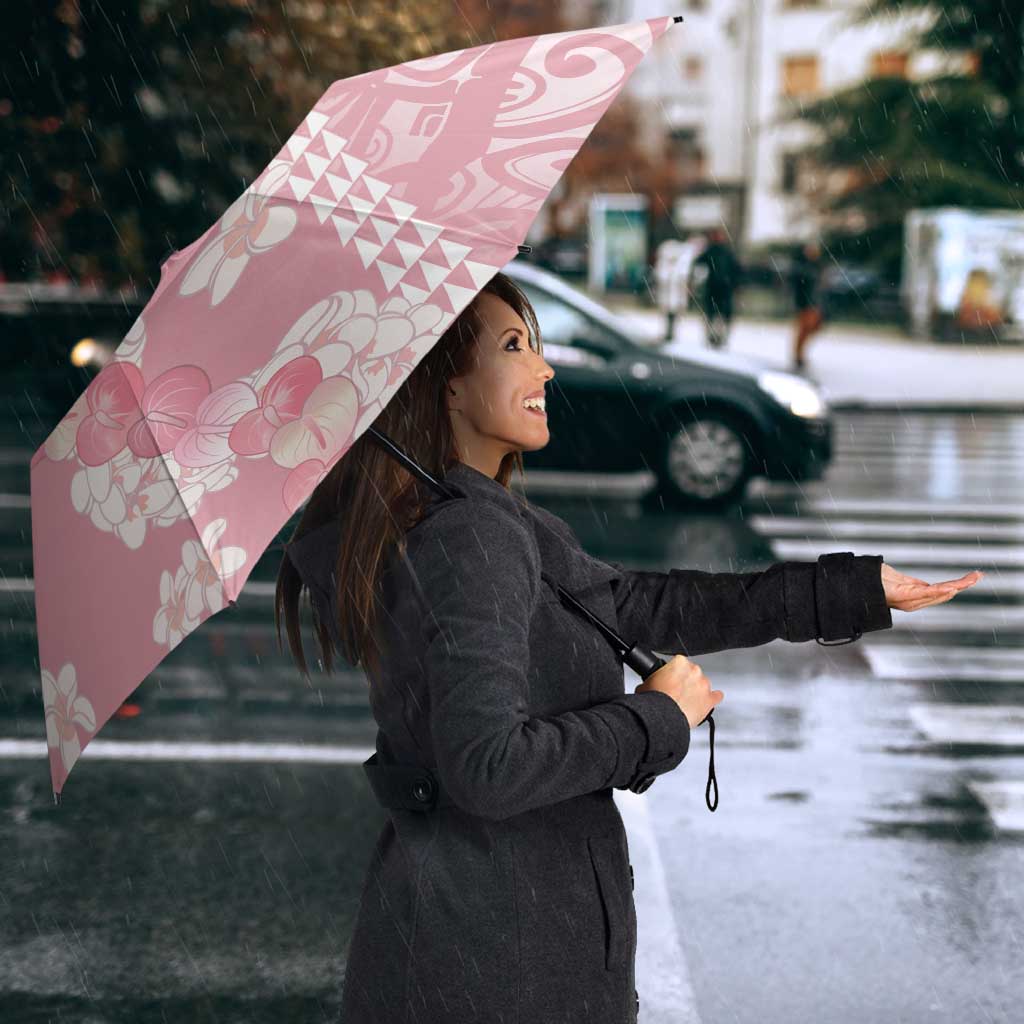 Soft Pink Hawaii Anthurium Plumeria Lei Umbrella LT9 - Polynesian Pride