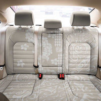 Suede Beige Hawaii Anthurium Plumeria Lei Back Car Seat Cover