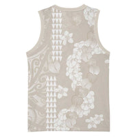 Suede Beige Hawaii Anthurium Plumeria Lei Basketball Jersey