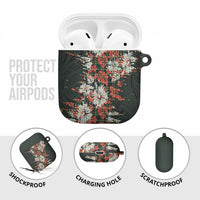 Hawaii Tartan With Hibiscus AirPods Case Polynesian Pattern Vintage LT9 - Polynesian Pride