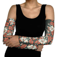 Hawaii Tartan With Hibiscus Arm Sleeves Polynesian Pattern Vintage LT9 - Polynesian Pride