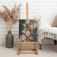 Hawaii Tartan With Hibiscus Canvas Wall Art Polynesian Pattern Vintage LT9 - Polynesian Pride