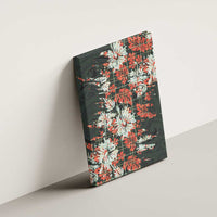 Hawaii Tartan With Hibiscus Canvas Wall Art Polynesian Pattern Vintage LT9 - Polynesian Pride