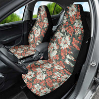 Hawaii Tartan With Hibiscus Car Seat Cover Polynesian Pattern Vintage LT9 - Polynesian Pride