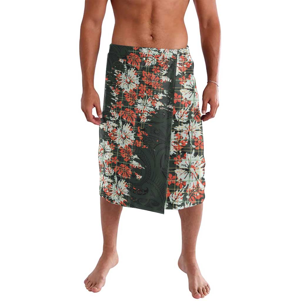 Hawaii Tartan With Hibiscus Lavalava Polynesian Pattern Vintage LT9 Dark Green - Polynesian Pride