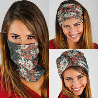 Hawaii Tartan With Hibiscus Neck Gaiter Polynesian Pattern Vintage LT9 - Polynesian Pride