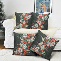 Hawaii Tartan With Hibiscus Pillow Cover Polynesian Pattern Vintage LT9 - Polynesian Pride