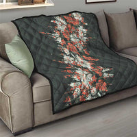 Hawaii Tartan With Hibiscus Quilt Polynesian Pattern Vintage LT9 - Polynesian Pride