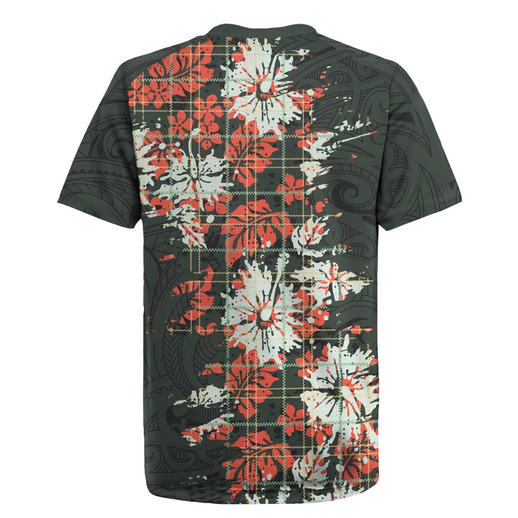 Hawaii Tartan With Hibiscus Rugby Jersey Polynesian Pattern Vintage LT9 - Polynesian Pride