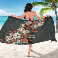 Hawaii Tartan With Hibiscus Sarong Polynesian Pattern Vintage LT9 - Polynesian Pride