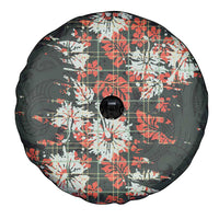 Hawaii Tartan With Hibiscus Spare Tire Cover Polynesian Pattern Vintage