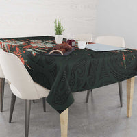 Hawaii Tartan With Hibiscus Tablecloth Polynesian Pattern Vintage LT9 - Polynesian Pride