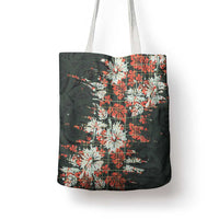 Hawaii Tartan With Hibiscus Tote Bag Polynesian Pattern Vintage LT9 - Polynesian Pride