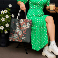 Hawaii Tartan With Hibiscus Tote Bag Polynesian Pattern Vintage LT9 - Polynesian Pride