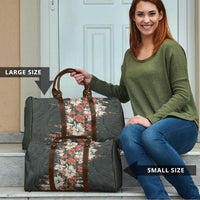 Hawaii Tartan With Hibiscus Travel Bag Polynesian Pattern Vintage LT9 - Polynesian Pride