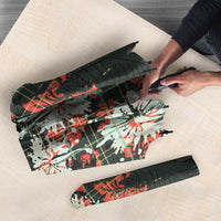 Hawaii Tartan With Hibiscus Umbrella Polynesian Pattern Vintage LT9 - Polynesian Pride