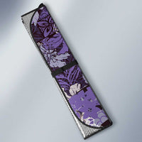Japanese Hawaiian Crane Auto Sun Shade Purple Tapa Patchwork Pattern LT9 - Polynesian Pride