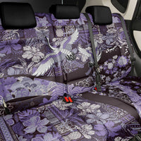 Japanese Hawaiian Crane Back Car Seat Cover Purple Tapa Patchwork Pattern LT9 - Polynesian Pride