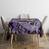 Japanese Hawaiian Crane Tablecloth Purple Tapa Patchwork Pattern LT9 - Polynesian Pride
