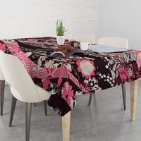Japanese Hawaiian Crane Tablecloth Soft Pink Tapa Patchwork Pattern LT9 - Polynesian Pride