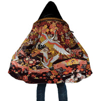 Japanese Hawaiian Crane Cloak Yellow Ochre Tapa Patchwork Pattern
